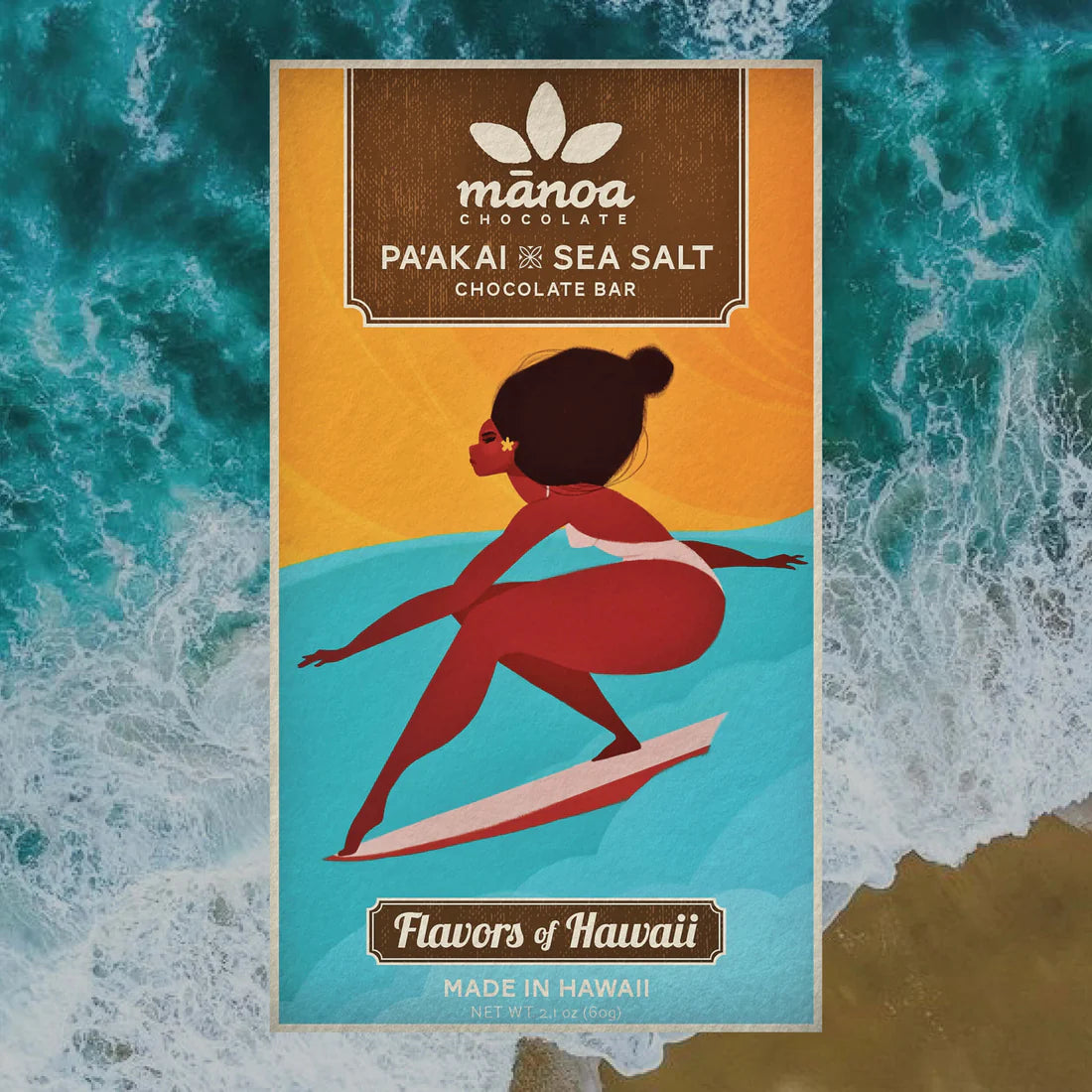 Manoa Chocolate bar with Haleiwa Sea Salt